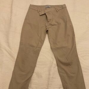 Gap women’s tan slim cropped stretch size 2 pants